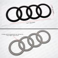 thumbnail image 3 of US85 Audi Sport 3D Ring Luggage Lid Adhesive Logo Emblem Badge Sticker Decoration Accessories (Matte Black), 3 of 4