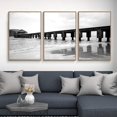 thumbnail image 3 of wall26 Floating Framed Canvas Wall Art for Living Room, Bedroom Black and White Landscape Canvas Prints for Home Decoration Ready to Hang - 16"x24"x3 Panels, 3 of 4