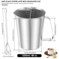thumbnail image 4 of Ihvewuo Stainless Steel Measuring Cup Metal Measuring Cup with Handle and Pour Lip (2Marking Including ML/Ounce Scale) Include a Stirring Spoon 48 Ounces (6Cup 1500 ML), 4 of 11