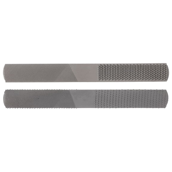 CTIRCHIU Ergonomic Wood Rasp File Grey Steel for Decor Rust-Resistant Blades 2Pcs