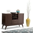 thumbnail image 3 of Simpli Home Draper Mid Century Sideboard Buffet & Winerack, 3 of 12