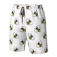 thumbnail image 4 of Fotbe Bee Trajes de Baño Estampados para Hombre, Shorts de Verano de Secado Rápido, Ropa de Playa, Bañadores-Small, 4 of 6