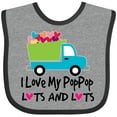 thumbnail image 3 of Inktastic I Love My PopPop Boys Baby Bib, 3 of 4
