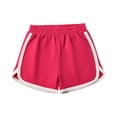 thumbnail image 2 of CCRFTGI Shorts for Kids Girls Boys 10-12 Athletic Elastic Waist Pants Lightweight Soccer Gym 2026 Summer Shorts Hot Pink 14-15 Years, 2 of 4