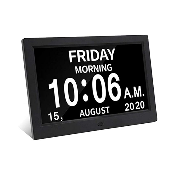 8Inch Digital Calendar Day Clocks Extra Large compatible with Vision Impaired
