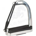 LIFT 4.75" Peacock Horse Riding Safety Stirrups Silver Polish Irons