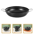 thumbnail image 2 of Iron Hot Pot Kitchen Cooking Wok Heat-resistant Metal Cooking Wok With Handle 24cm, 2 of 7