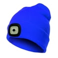 thumbnail image 1 of Gorro unisex recargable con faro LED, gorro de punto cálido para seguridad en invierno, regalos para hombres, mujeres y papá, 1 of 6