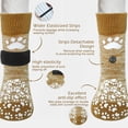 thumbnail image 5 of Non-Slip Dog Socks for Hardwood Floors & Hot Pavement, Adjustable Pet Socks to Stop Licking and Slipping _ Gray _ M, 5 of 9