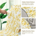 thumbnail image 4 of BZSMCE Chairs Slipcovers Dining Chair Covers Yellow Texture Creative Pattern, 4 of 7