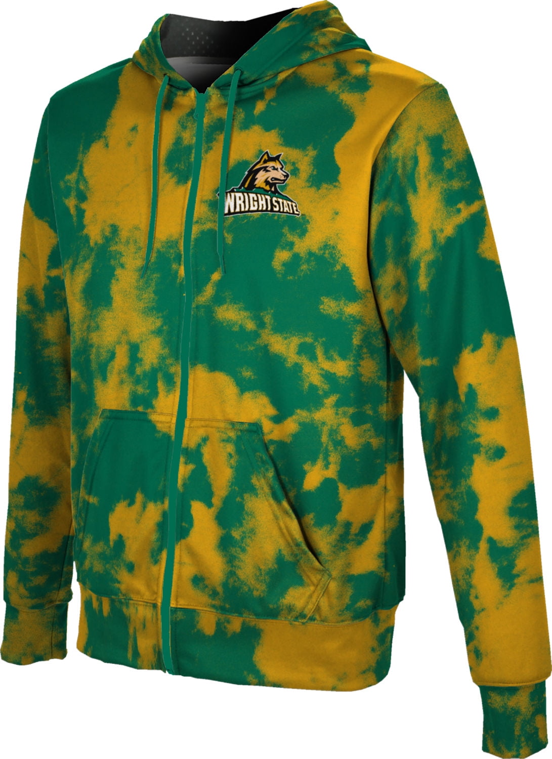 ProSphere Wright State University Mens Full Zip Hoodie Grunge ProSphere Wright State University Mens Full Zip Hoodie Grunge