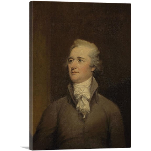 ARTCANVAS Alexander Hamilton 1832 Canvas Art Print by John Trumbull - Size: 40" x 26" (0.75" Deep)