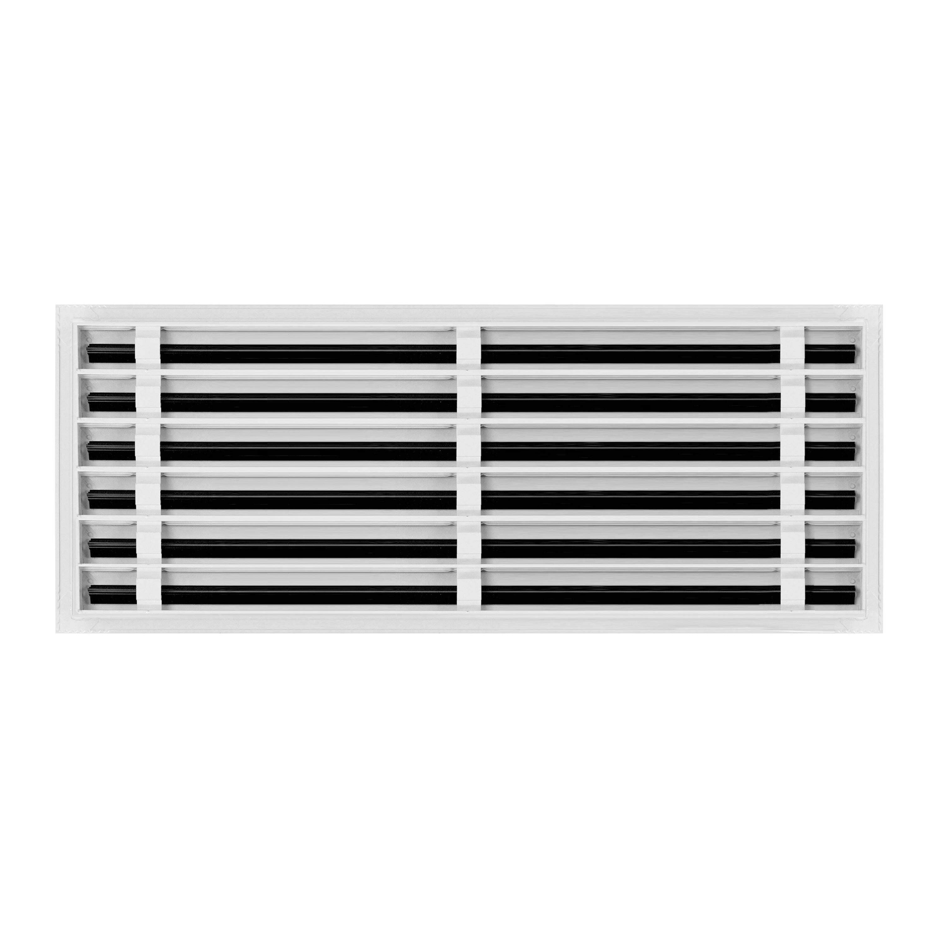 BUILDMART - 30x12 Modern AC Vent Cover - Decorative White Aluminum Air Vent - Standard Linear Slot Diffuser - Heating and Cooling Register Grille for Ceiling, Walls & Floors - Texas Buildmart