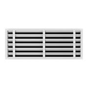 BUILDMART - 30x12 Modern AC Vent Cover - Decorative White Aluminum Air Vent - Standard Linear Slot Diffuser - Heating and Cooling Register Grille for Ceiling, Walls & Floors - Texas Buildmart