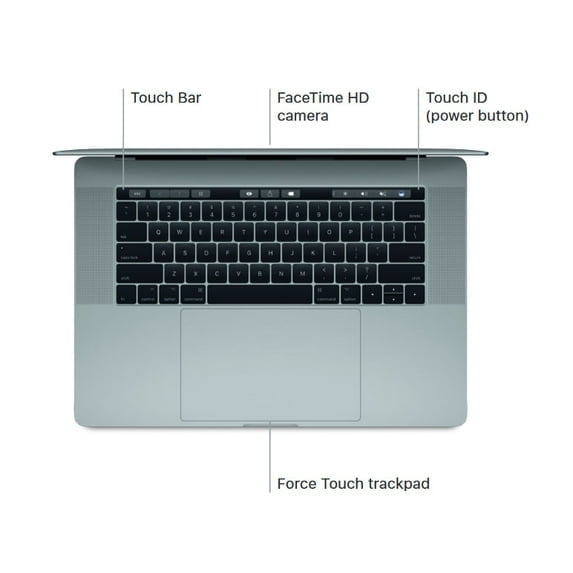 Apple MacBook Pro 15.4" (Mid 2017) Core i7-7700HQ 2.80GHz 16GB 256GB (Fair)