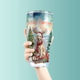 thumbnail image 3 of Merry Christmas Santa Reindeer Antlers Golden Retriever Sleigh Xmas Winter Holiday 30oz Stainless Steel Tumbler Insulated Cup with Lid Goldens Dog Lover Gifts Idea - 00023, 3 of 5