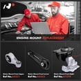 thumbnail image 2 of A-Premium Engine Motor Mount and Torque Strut Mount Kit Compatible with Nissan Rogue 2008-2013, Rogue Select 2014-2015, Sentra 2007-2012, 2.5L, 3-PC Set, Replace# 11210ET80A, 11350ET80A, 2 of 9