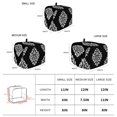 thumbnail image 6 of Toaster Cover 2 Slice, Baroque Black Dustproof Bakeware Oven Protector with Top Hook, Vintage Damask Classic Floral Waterproof Small Kitchen Appliance Toasters Dust Cover, 11"x6"x8", 6 of 9