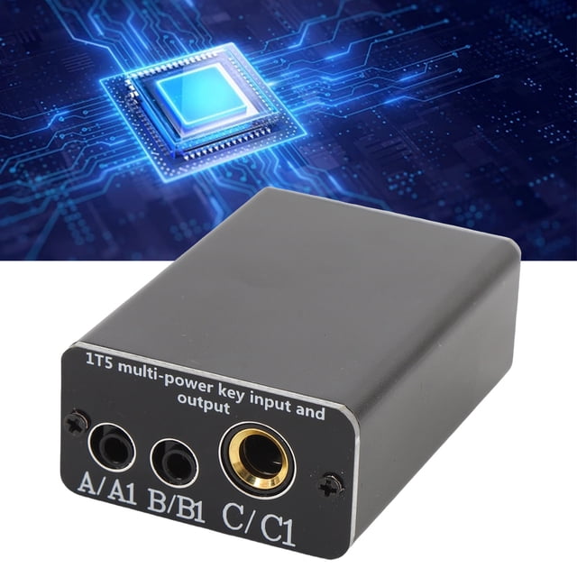 Device Multi Channel Key Input Output Device Converter with CW Function 2 Way Signal Conversion Connector 6.3mm 3.5mm Port