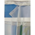 thumbnail image 5 of Goodbath No Hook Shower Curtain with Snap in Liner,Ocean Beach Seaside Palm Trees Island Shower Curtains, Double Layer, Mesh Top Window,71 x74 inches,Blue, 5 of 7