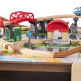 thumbnail image 4 of Hape Ensemble de Table de Train de Ville Ferroviaire 70 Pcs avec Locomotive à Batterie, 4 of 12
