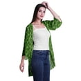 thumbnail image 3 of Moomaya Viscose Georgette Printed Short Shrug Long Sleeves Cardigans For Women, 3 of 5