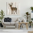 thumbnail image 2 of Stupell Industries Wilderness Buck Watercolor Silhouette Rustic Grain Pattern Animals & Insects Painting Gallery Wrapped Canvas Print Wall Art, 36 x 36, 2 of 6