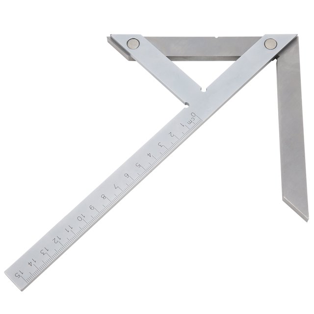 Center Angle Gauge, Stainless Steel High Hardness Thickened Design Centering Angle Measuring, For Hardware Machining Cylindrical Centering