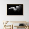 thumbnail image 3 of IDEA4WALL Framed Canvas Art Wall Decor Bald Headed Eagle Animals Wildlife Photography Realism Modern Closeup Dramatic Black and White for Dorm Home Office - 24"x36", 3 of 4
