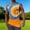 Orange, variant on COSFO Summer Tank Top Men Muscle Tie Dye Running Graphic Tees Crew Neck Moisture Wicking Breathable Sleeveless Classic Fit Shirts