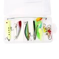 thumbnail image 1 of Kit completo de señuelos de pesca con popper, cebos blandos y duros, pececillos, camarones y señuelos jig + estuche de almacenamiento, 1 of 8