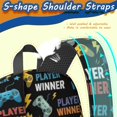 thumbnail image 5 of Game Controller Black Pattern 17" School Backpacks for Teens,Waterproof Oxford Fabric,S-Shape Padded Straps for School,Travel,Hiking,Camping, 5 of 6
