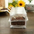 thumbnail image 6 of Clear Seasoning Organizer Practical Spices Container with 4 Compartments Transparent Condiment Storage Box with Spoon, 6 of 13