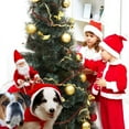 thumbnail image 2 of Small Large Dogs Santa Cosplay Outfit For Christmas Carnival Pet Costumes Apparel Party Dressing Up Clothing, 2 of 13