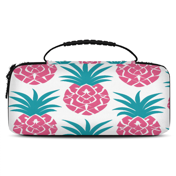 Herdesigns Carry Case Compatible for Nintendo Switch 2, Protective Travel Switch Carrying Case with 20 Game Card Slots for Switch Console & Accessories,Pineapple