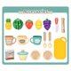 thumbnail image 2 of 17Pcs Simulation Juicer Playset, Early Learning Cognitive,  Kitchen Toys Set for Girl, Household Role Play Toy, Children's Gifts, 2 of 6