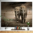 thumbnail image 2 of Design Art - Paire d'Éléphants en Mouvement, 2 of 5