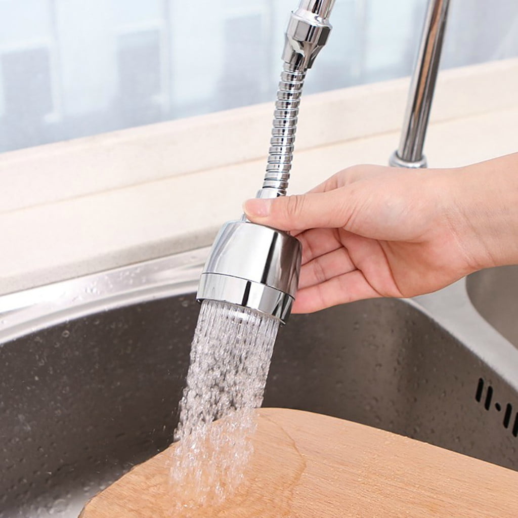 Kitchen Tap Water Saving Faucet Filter Spray 360 Sink Head Faucet Extender Parts 