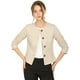 thumbnail image 1 of Chaqueta De Mujer Con Botones Cortos Y Ligeros Vintage De Otoño Con Bolsillos Beige L, 1 of 6