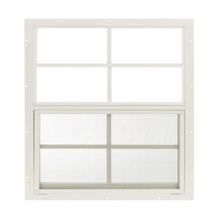 Shed Window 24" W x 36" H, Flush Mount White for Sheds, Playhouses, and Chicken Coops 1 PK (W2436W-BX1)