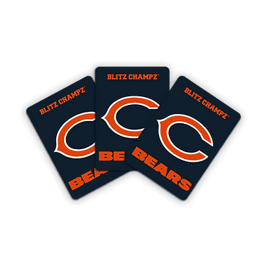 Blitz Champz Chicago Bears Card Game, Family Game for Adults & Kids, Easy-To-Learn Party Game
