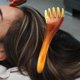 thumbnail image 4 of Peine Multifuncional de Anchos para El Cabello, Cepillo para El Cabello para Cabelludo, Herramienta de Salón, Peine Portátil P , Marrón Salvador Peine Mango Largo, 4 of 7