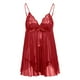 thumbnail image 3 of Gibobby Conjunto de lencería de encaje Conjunto de Liguero con Sujetador de Encaje, Lencería Elegante y Exquisita para Mujer para Noche de Bodas, Luna de Miel y Más(Rojo, 4XG), 3 of 4