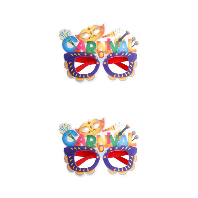 Guardoinrt Lunettes de Soleil Cadre Couleur Vive Lunettes de Carnaval Balle Performance de Scène Robe Fournitures de Fête Lettre 2Ensemble