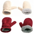 thumbnail image 2 of Autumn Winter Toddler Warm Mitten Boys Girls Faux Fleece Gloves, 2 of 6
