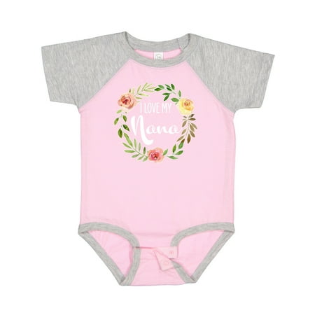 

Inktastic I Love My Nana- Flower Circle Gift Baby Boy or Baby Girl Bodysuit