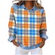 thumbnail image 1 of Mujeres de Verano Tops de Moda Casual Estampado a Damas Manga Corta Cuello Redondo Tops para las Mujeres Cómodo Solapa Superior, 1 of 5