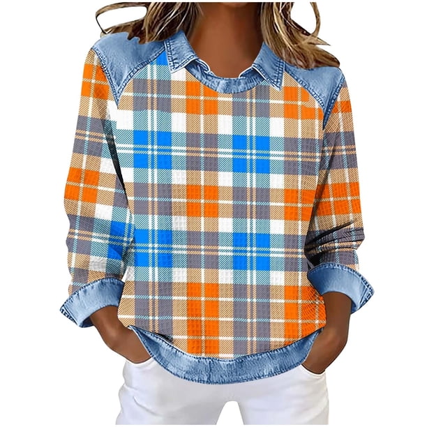 Mujeres de Verano Tops de Moda Casual Estampado a Damas Manga Corta Cuello Redondo Tops para las Mujeres Cómodo Solapa Superior