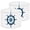 Color 4, variant on Lamp Shades Set of 2 Nautical Beach Lighthouse Boat Helm Blue Grey Ships Wheel 13" x 13" x 10" Lampshade for Table Lamps Floor Lamps Lamp Shade Replacement Easy Assembly Required