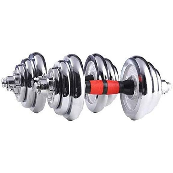 Cast Iron Adjustable Dumbbell Barbell Set (110LB/66LB/44LB), Weight with Connecting Rod 2 in 1 Home Body Workout Exercise Equipment for Men and Woman…